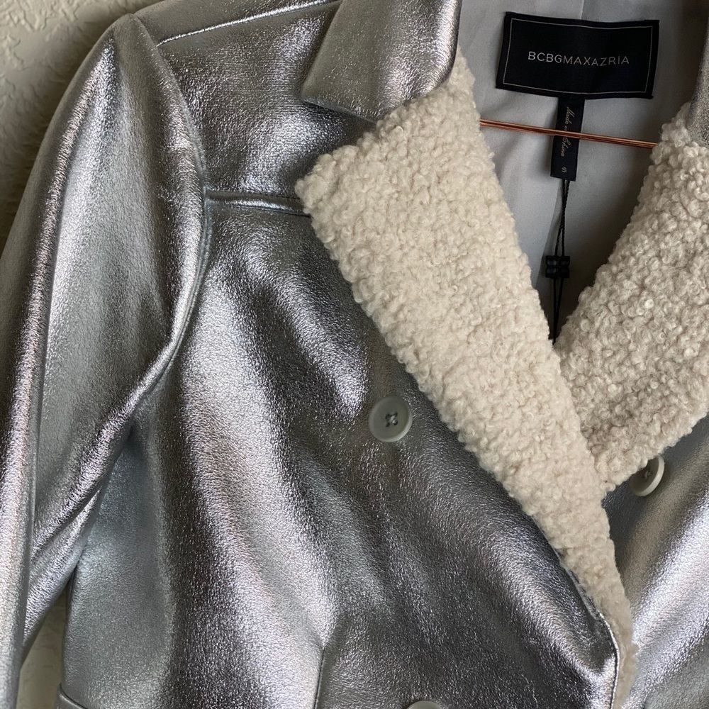 BCBG Cropped Metallic Jacket - Picture 5 of 6